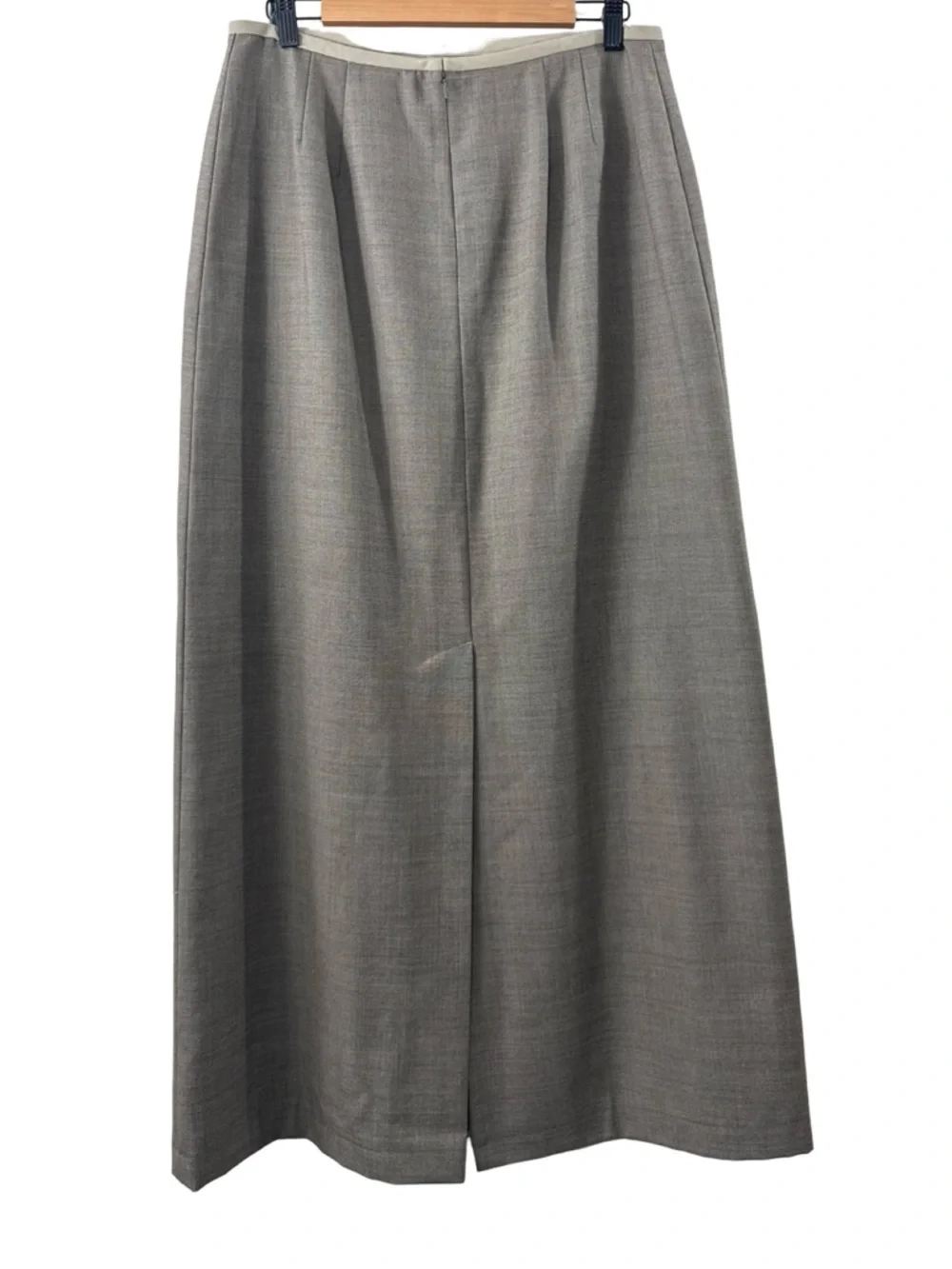 Vintage 90s J. Crew Long Wool Skirt RARE Tailored Lined Quiet Luxury Old Money - Picture 4 of 13